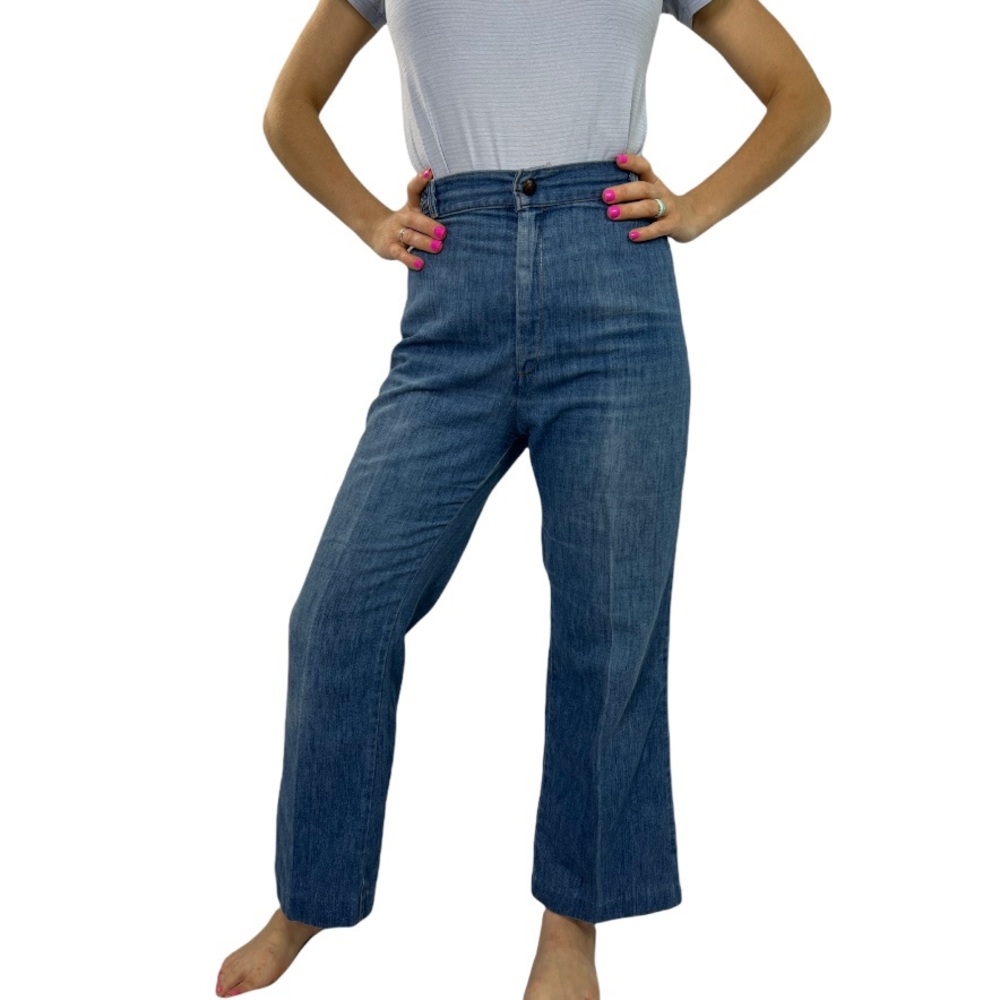 Vintage Levis Orange Tab Ribcage Cropped Jeans